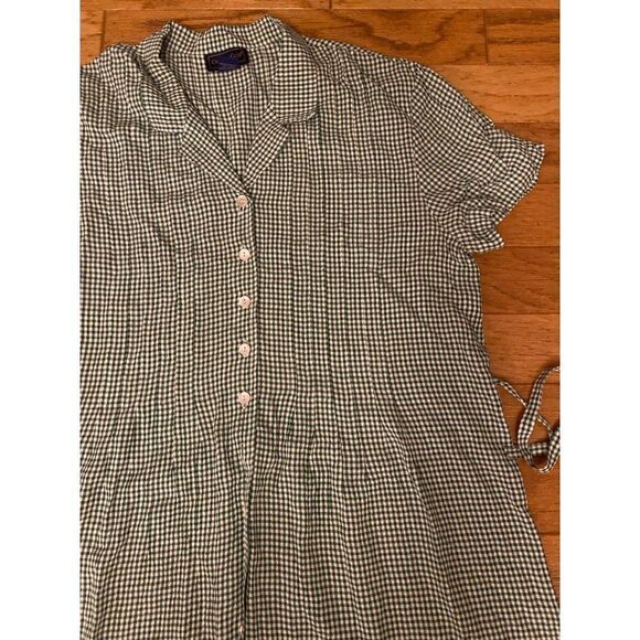 Charter Club, women's collared, half button, back tie casual dress size 10 - Picture 4 of 8